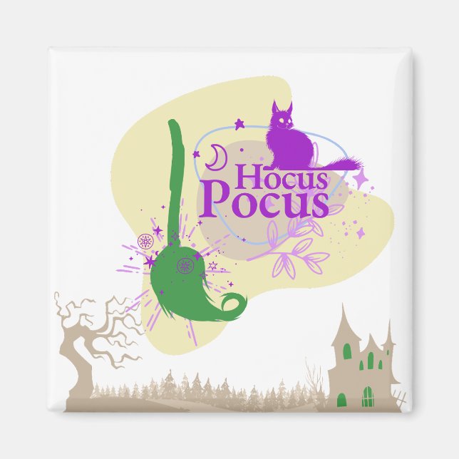 Halloween Frimärke Collection ’Hocus Pocus’ Magnet (Framsidan)