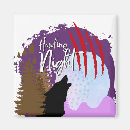 Halloween Frimärke Collection ’Howling Natt’ Magnet