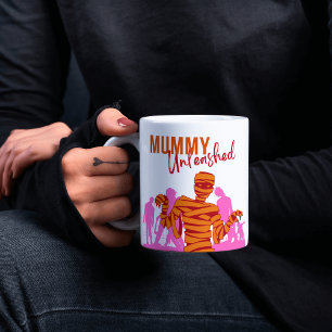 Halloween Frimärke Collection mummy mot graveyard Två-Tonad Mugg