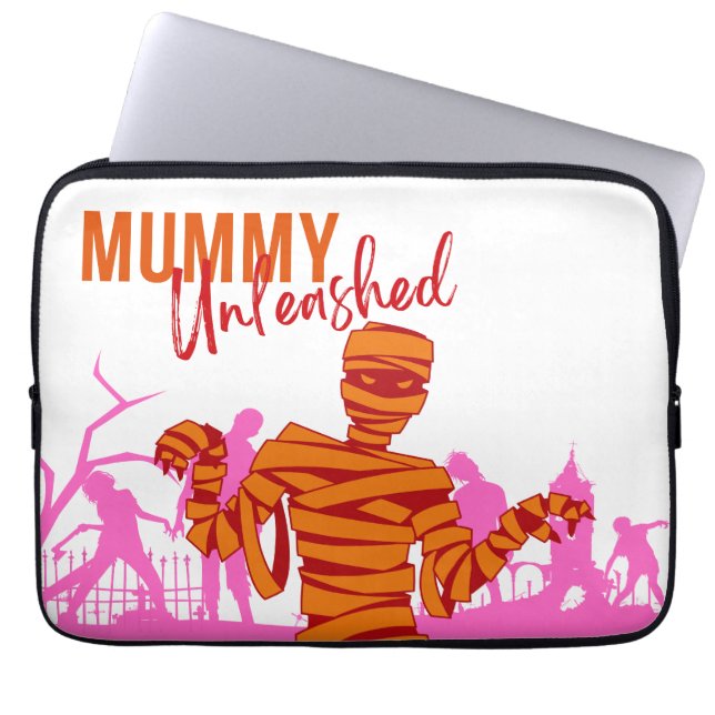Halloween Frimärke Collection ’Mummy Unleaschad’ Laptop Fodral (Framsidan)