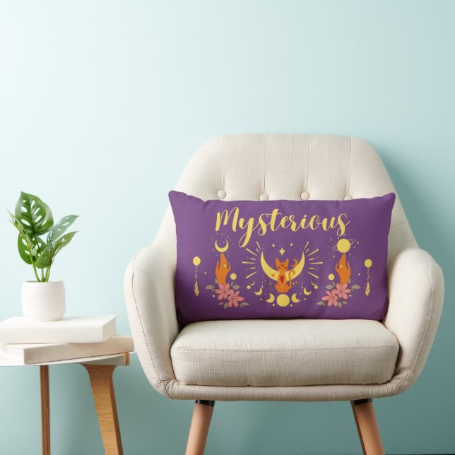 Halloween Frimärke Collection "Mysterious" 13" x 2 Lumbarkudde (Stol)
