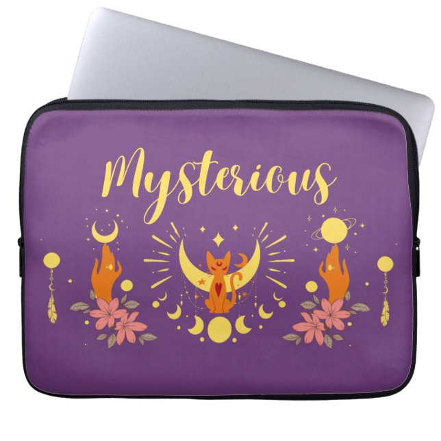 Halloween Frimärke Collection "Mysterious" Laptop Fodral (Framsidan)