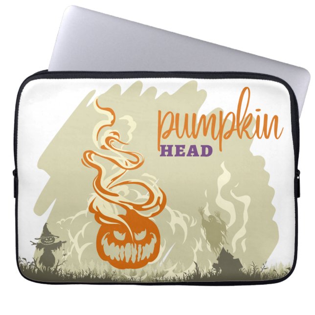 Halloween Frimärke Collection ’Pumpkinhead’ Laptop Fodral (Framsidan)