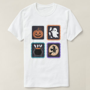 Halloween Frimärke Embroidery Design - Pumpkin, Gh T Shirt
