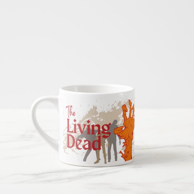 Halloween Frimärke-samlingen "The Living Dead" Espressomugg (Vänster)