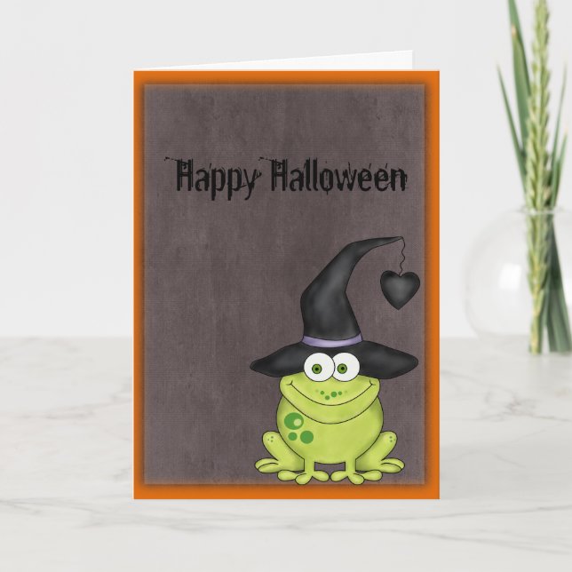 Halloween Frog Kort (Framsida)