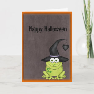 Halloween Frog Kort