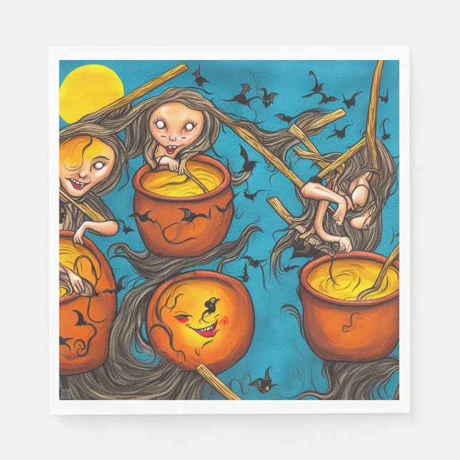Halloween Frolics - Pappra Luncheon napkins Pappersservett (Framsidan)