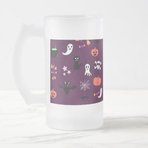 Halloween Frostat Ölglas