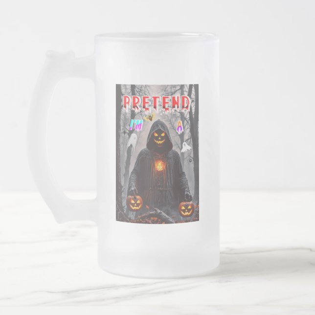 Halloween Frostat Ölglas (Vänster)