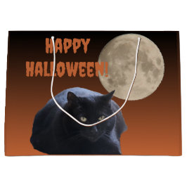 Halloween Full Moon Black Cat