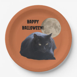 Halloween Full Moon Black Cat