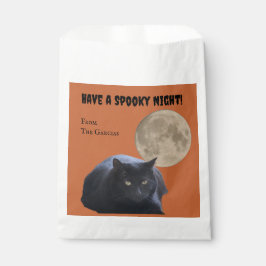 Halloween Full Moon Black Cat