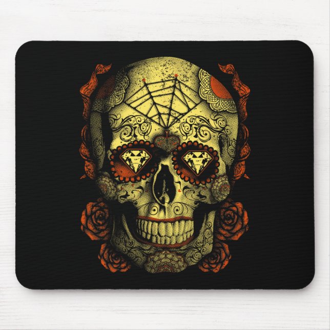 Halloween Full Moon Mojo Sugar Skull Musmatta (Framsidan)
