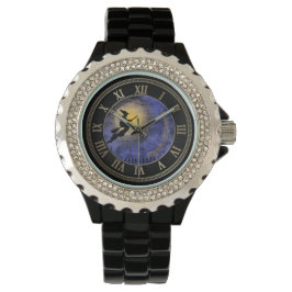 Halloween Full Moon och Witch Armbandsur