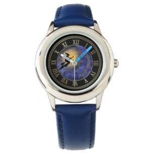 Halloween Full Moon och Witch Armbandsur