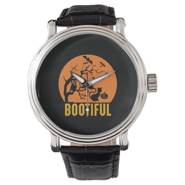 Halloween Funny Bootiful Birthday Armbandsur (Framsida)