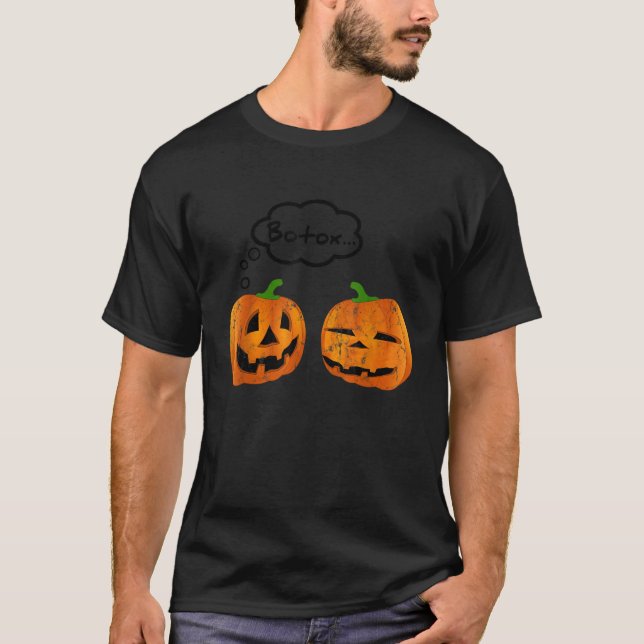 Halloween Funny Botox Pumpkins Gift T Shirt (Framsida)