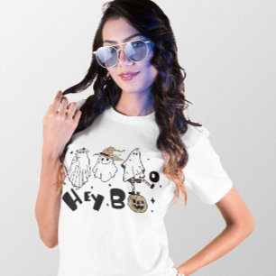 HALLOWEEN FUNNY HEY BOO SPÖKEN BOO LAKAN T SHIRT