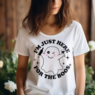 HALLOWEEN FUNNY JAG ÄR HÄR FÖR BOOS GHOST T SHIRT
