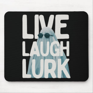 Halloween Funny Lurk Live Laugh Kärlek Ghost Costu Musmatta