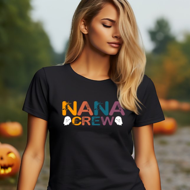 HALLOWEEN FUNNY NANA CREW T SHIRT (FUNNY HALLOWEEN NANA CREW
)