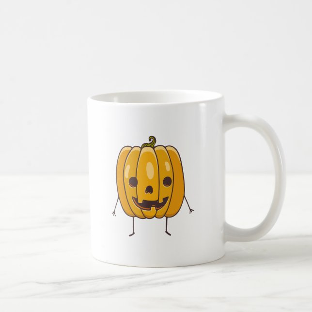 Halloween Funny Pumpkin Mugg (Höger)