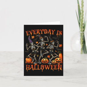 Halloween Funny Skeleton Dancing Kort