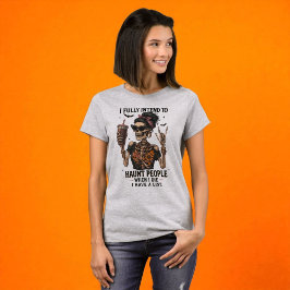 Halloween Funny Skeleton Haunted T Shirt