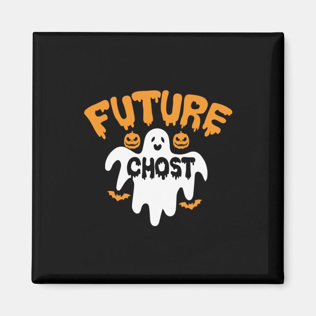 Halloween Future Chost Birthday Magnet (Framsidan)