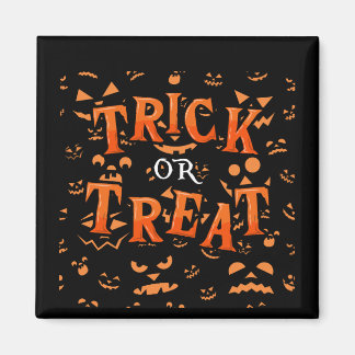 Halloween fyrkantiga magneter med trick or treat-m