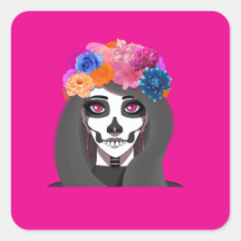 Halloween  fyrkantigt klistermärke