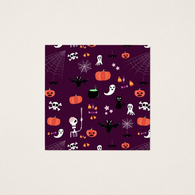 Halloween Fyrkantigt Visitkort (Framsida)