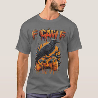Halloween Gamer Pumpa Spelande Kråka Räv Fågel Dri T Shirt
