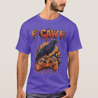 Halloween Gamer Pumpa Spelande Kråka Räv Fågel Dri T Shirt