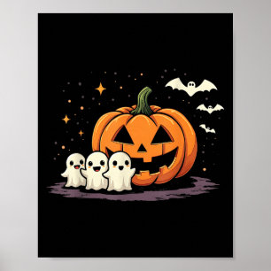 Halloween Gamer Pumpa Spöklik Kostym Män B Poster