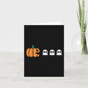 Halloween Gamer Pumpkin Eating Ghost Costume Manar Kort
