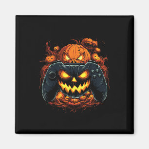 Halloween Gaming Jack o lantern Pumpkin Ansikte Co Magnet