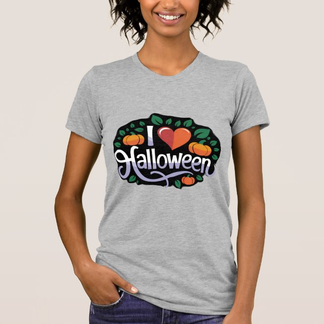 Halloween Garden T-Shirt för kvinna (Framsida)