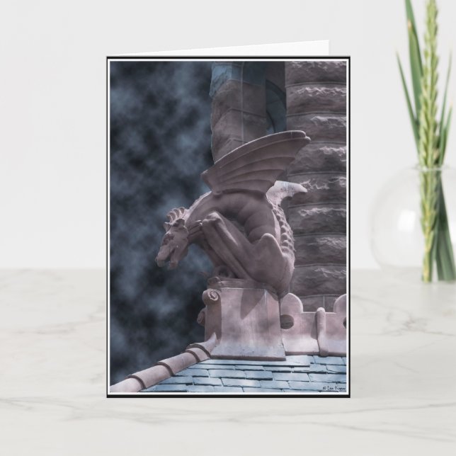 Halloween Gargoyle Kort (Framsida)