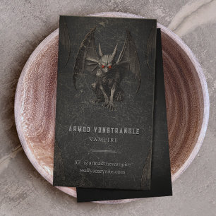 Halloween Gargoyle Visitkort