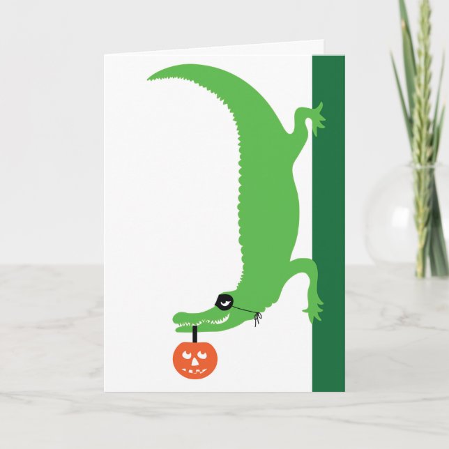 Halloween Gator-kort Kort (Framsida)