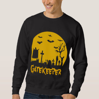 Halloween Gatvakt Manar Hoodie Lång Ärmad Tröja