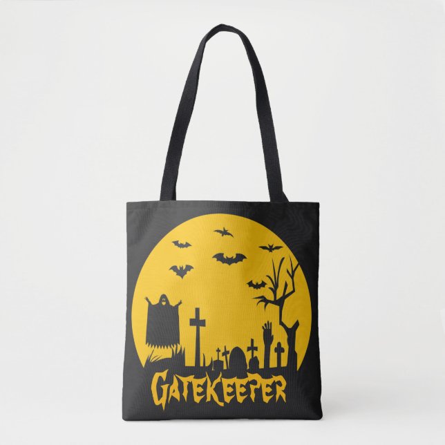 Halloween Gatvakt Tote Bag Tygkasse (Framsida)
