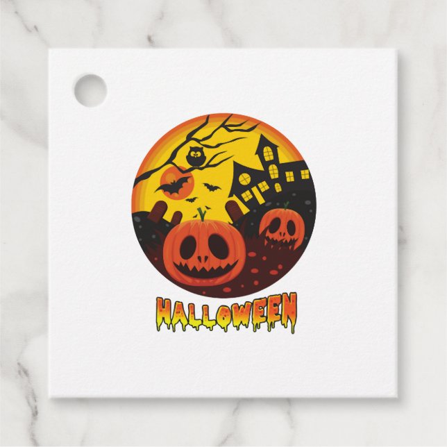 HALLOWEEN GÅVOR ETIKETTER (Framsida)
