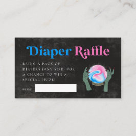 Halloween-Gender Diaper Raffle Biljett Tilläggskort