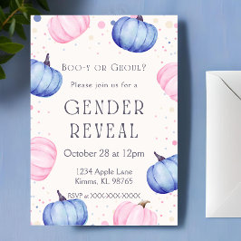 Halloween-Gender-inbjudan Inbjudningar