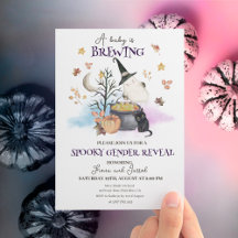 Halloween Gender Reveal Baby brinner