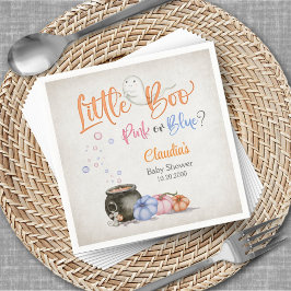 Halloween Gender Reveal Baby Shower Pappersservett