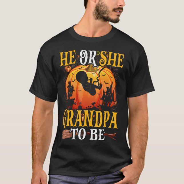 Halloween-Genderna avslöjar att han eller hon är m T Shirt (Framsida)